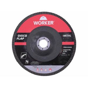 Disco de Lixa Flap Reto 7" GR 60 WORKER