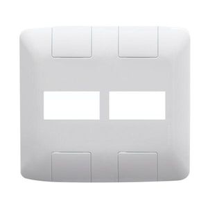 Placa Aria 2 Módulos 4x4 Branco TRAMONTINA