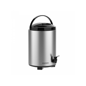 Botijão Térmico 9,5L Palace Inox/ Preto SOPRANO