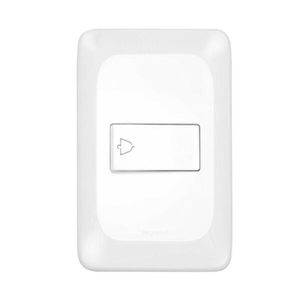 Pulsador para Campainha Pial Pop 4x2 Branco 2A LEGRAND