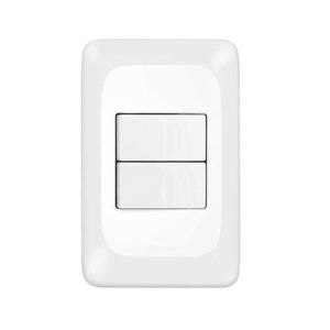 Interruptor 1 Tecla Simples e 1 Tecla Paralelo  Pial Pop 4x2 Branco 10A LEGRAND