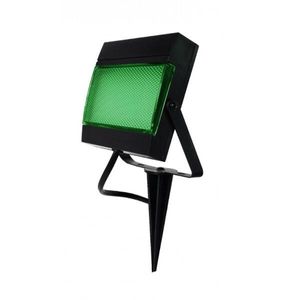Refletor Led Estaca Luz Verde 7,5W Preto ECOFORCE