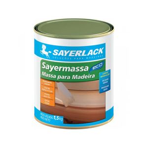 Massa para Madeira Branco 1,5Kg SAYERLACK