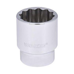 Soquete Estriado 3/4" 36mm WORKER