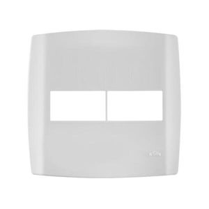 Placa Slim 2 Módulos  4x4 Branco ILUMI