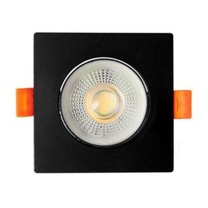 Spot Led de Embutir Quadrado 5W 6500K Preto BRONZEARTE