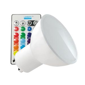 Lâmpada Led Dicroica RGB com Controle 3,5W Bivolt LUMINATTI