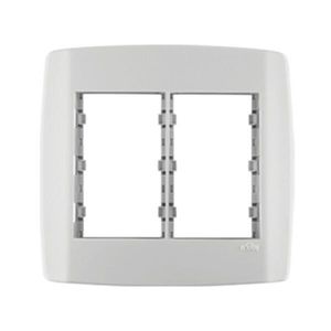 Placa Slim 4 Módulos 4x4 com Suporte Branco ILUMI