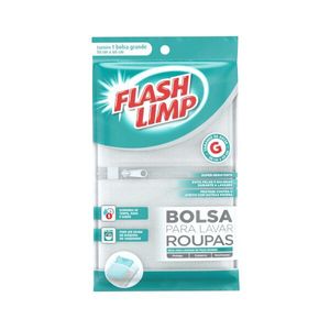 Bolsa para Lavar Roupa Grande Branco FLASH LIMP