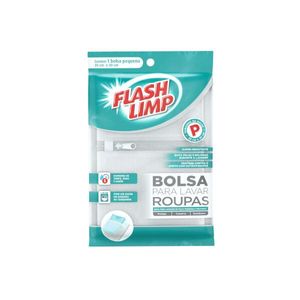 Bolsa para Lavar Roupa Pequena Branco FLASH LIMP