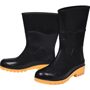 Bota Pvc Forro Nº38 WORKER Preto/Amarelo