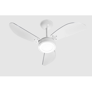 Ventilador Teto New Cristal Led VENTI DELTA Branco/Cristal 127V