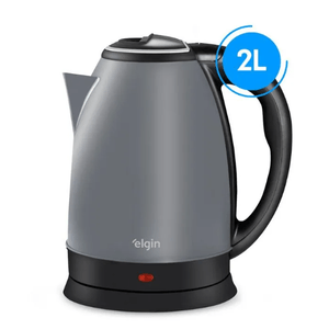 Chaleira Elétrica 127v Inox 2L Cinza Escuro ELGIN
