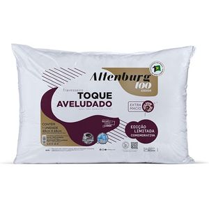 Travesseiro Toque Aveludado Branco 48X68 ALTENBURG