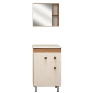 Conjunto Gabinete para Banheiro c/Pés Noce GAAM