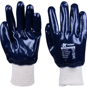 Luva Banho Borracha Nitrilica KA30 KALIPSO Azul G