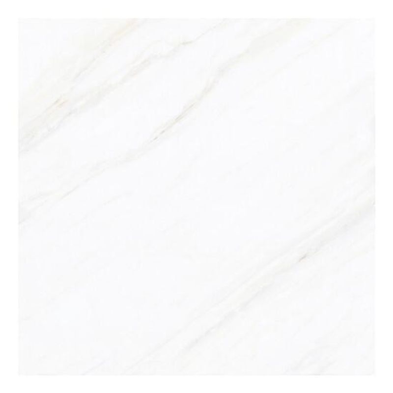 Piso Cerâmico Brilhoso 57x57cm Pedra Bianco LEF