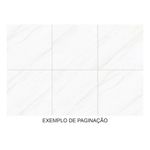 Piso Cerâmico Brilhoso 57x57cm Pedra Bianco LEF