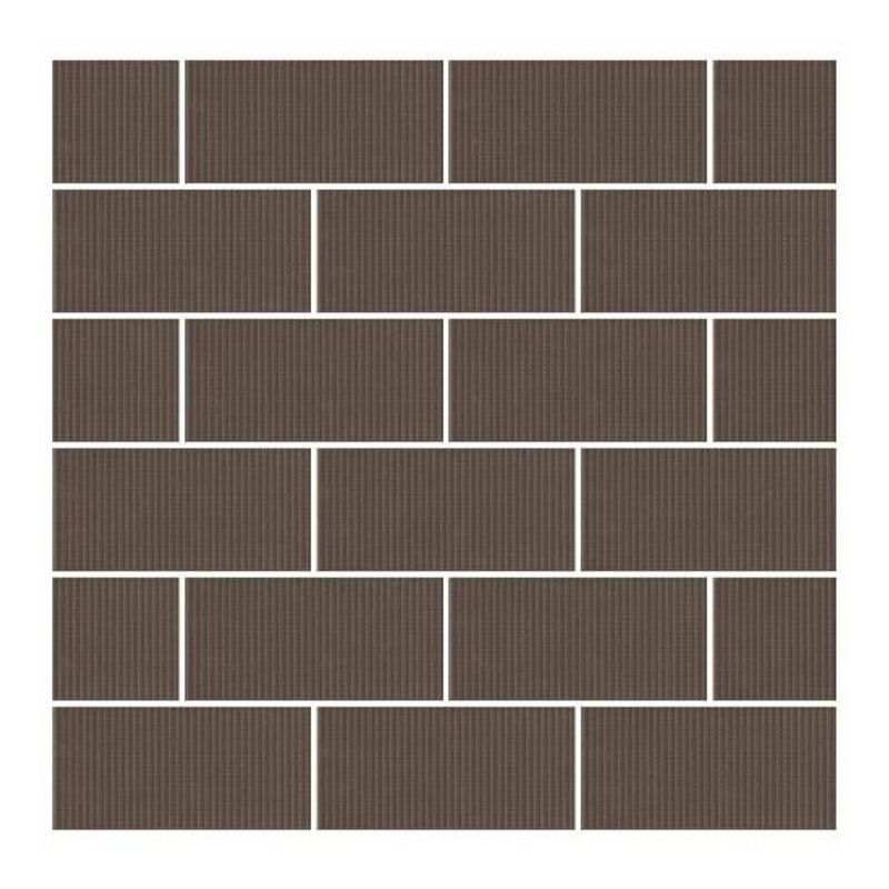 Piso Cerâmico Acetinado 12,5x26,1cm Grafite PIERINI