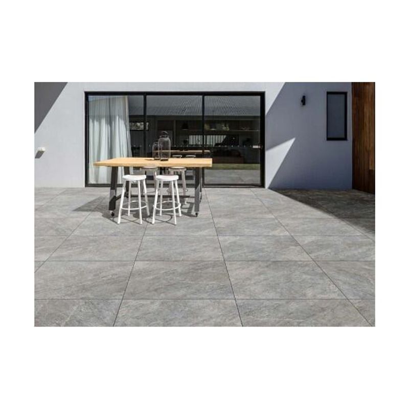 Porcelanato Granilhado Retificado 81x81cm Argo Grigio GAUDI