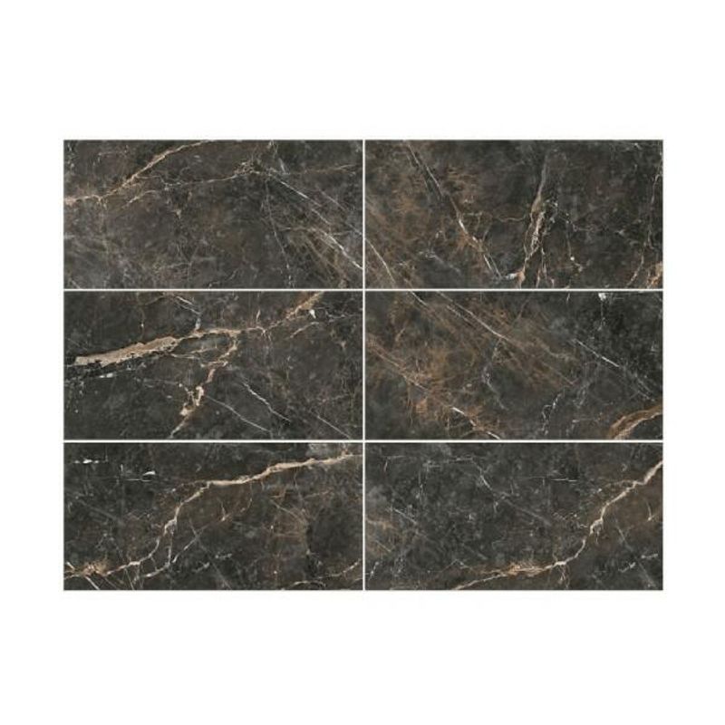 Piso Semi Gres Polido Retificado Gran Imperium Dark 60x120cm FORMIGRES