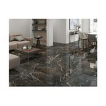 Piso Semi Gres Polido Retificado Gran Imperium Dark 60x120cm FORMIGRES