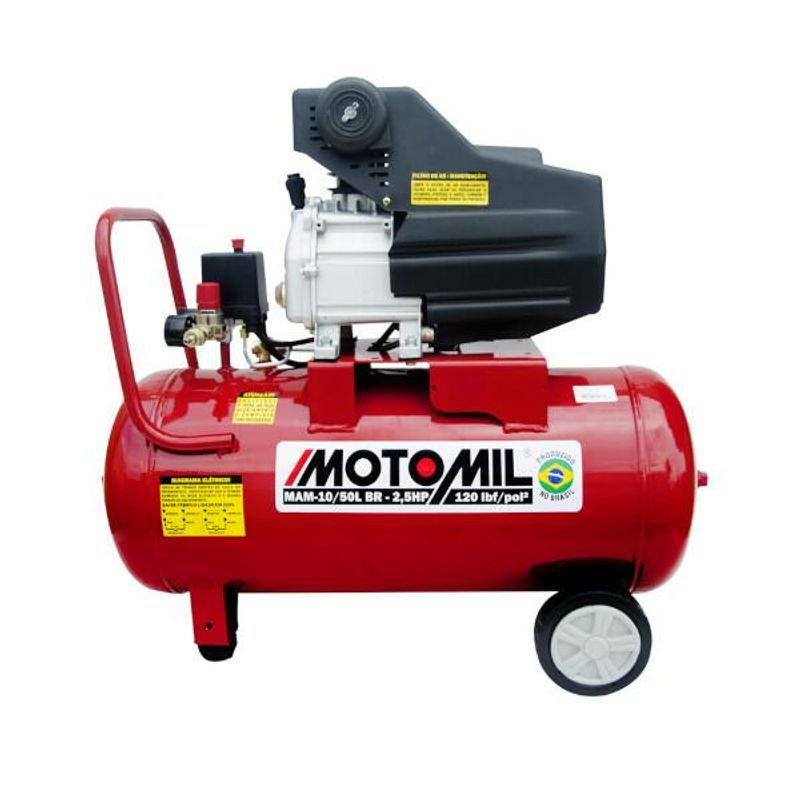 Compressor MAM 10/50LBR 50L Bivolt MOTOMIL