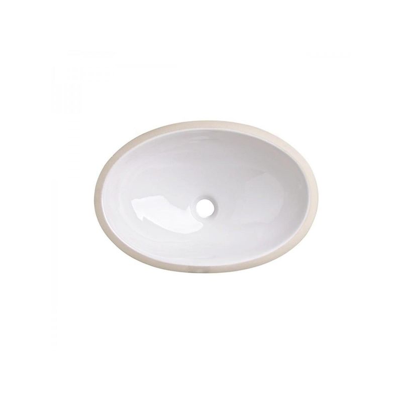 Cuba de Embutir Oval 49X32,5cm Branco INCEPA