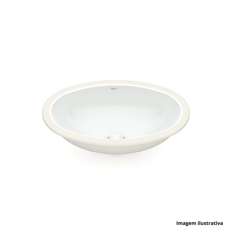 Cuba de Embutir Oval 49X32,5cm Branco INCEPA