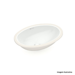 Cuba de Embutir Oval 49X32,5cm Branco INCEPA