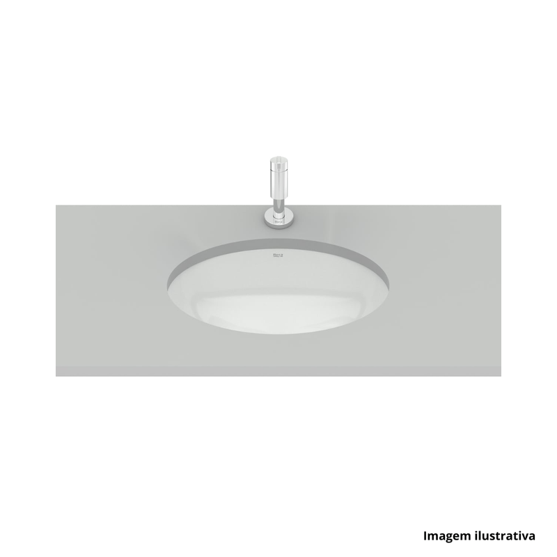 Cuba de Embutir Oval 49X32,5cm Branco INCEPA