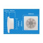 Exaustor para Banheiro EXB Premium 150mm 127V VENTISOL