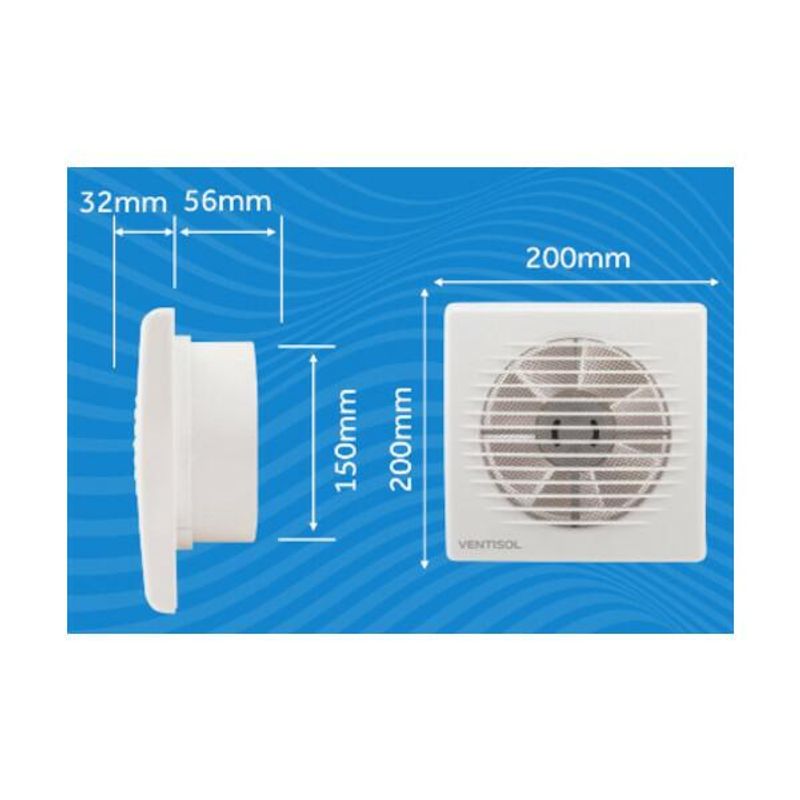 Exaustor para Banheiro EXB Premium 150mm 127V VENTISOL
