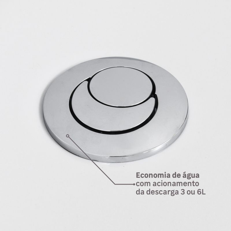 Kit Completo Bacia Caixa Acoplada Thema Branco INCEPA