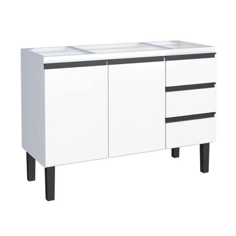 Gabinete Aço Netuno 1,20M Branco COZIMAX