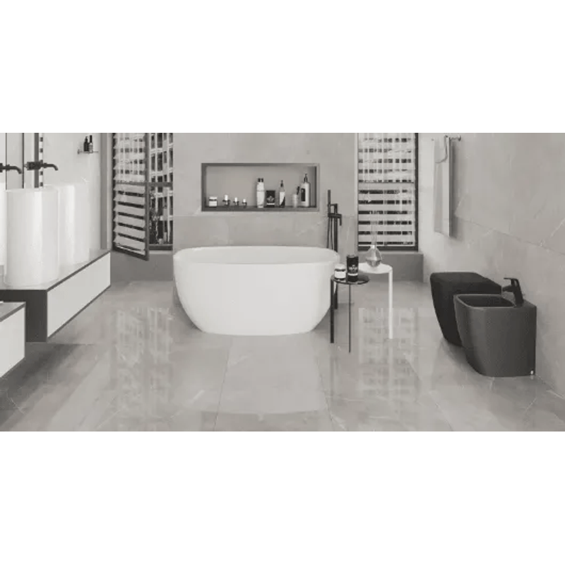 Porcelanato Polido Pulpis Grey PTR71096 71X71 LEF CERÂMICA