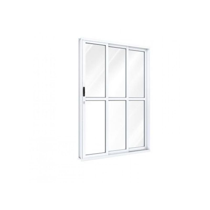 Porta de Correr Alumínio 3 Folhas 2,13X1,50 ULLIAN