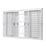 Janela Veneziana de Aço com Grade 100x150x12 RAMASSOL