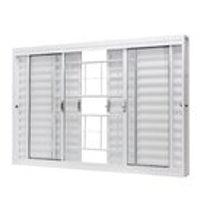 Janela Veneziana de Aço com Grade 100x150x12 RAMASSOL