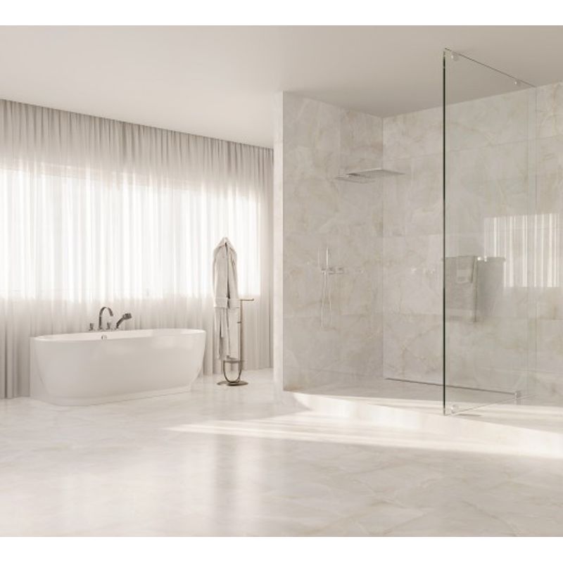 Porcelanato Acetinado Ivory Bianco 80x80 Bianco BIANCOGRES