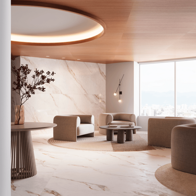 Porcelanato Acetinado Marmo Perla 120x120 BIANCOGRES