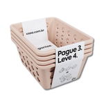 Kit Cesta Organizadora LV4 Pequena Cores COZA