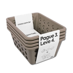 Kit Cesta Organizadora LV4 Pequena Cores COZA