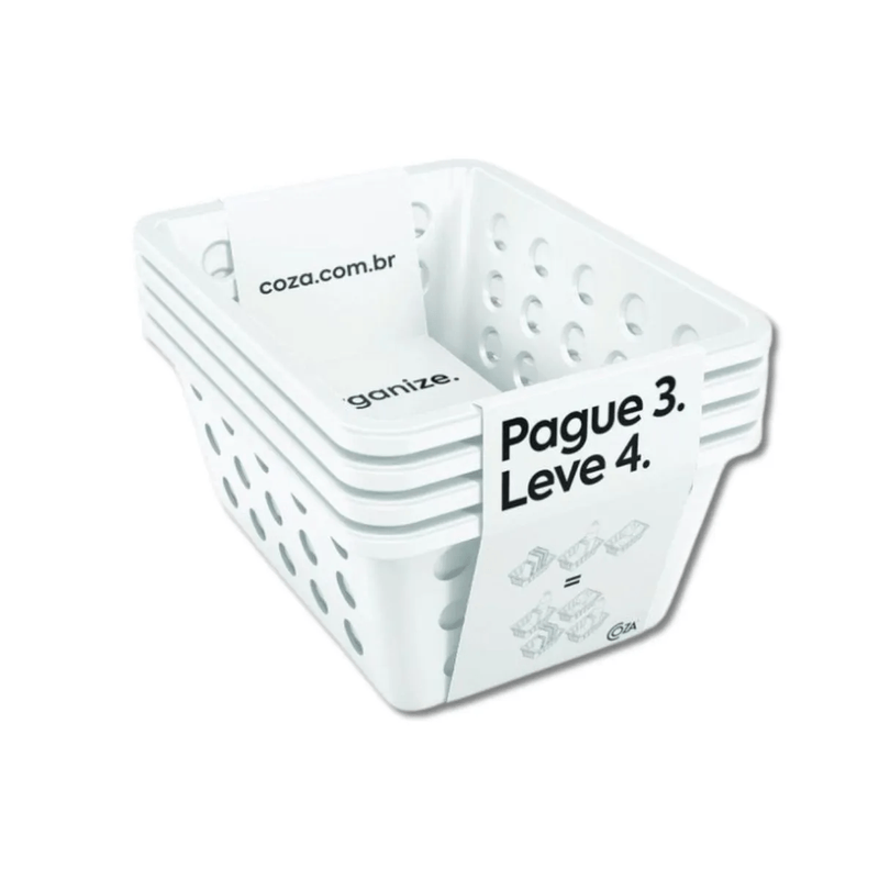 Kit Cesta Organizadora LV4 Grande Cores COZA