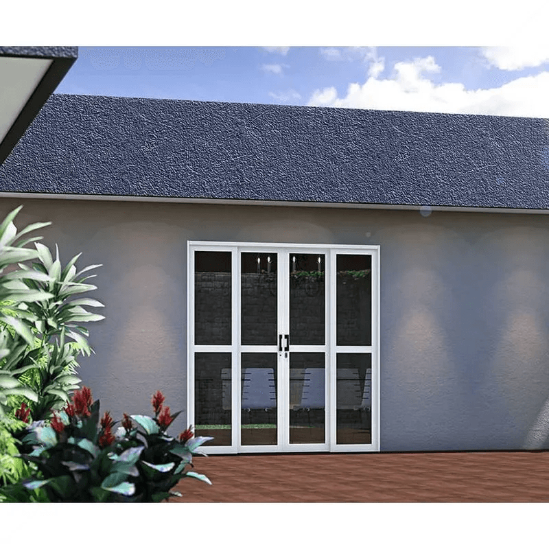 Porta Correr Central 213X200X12 Branco Sem Grade ULLIAN