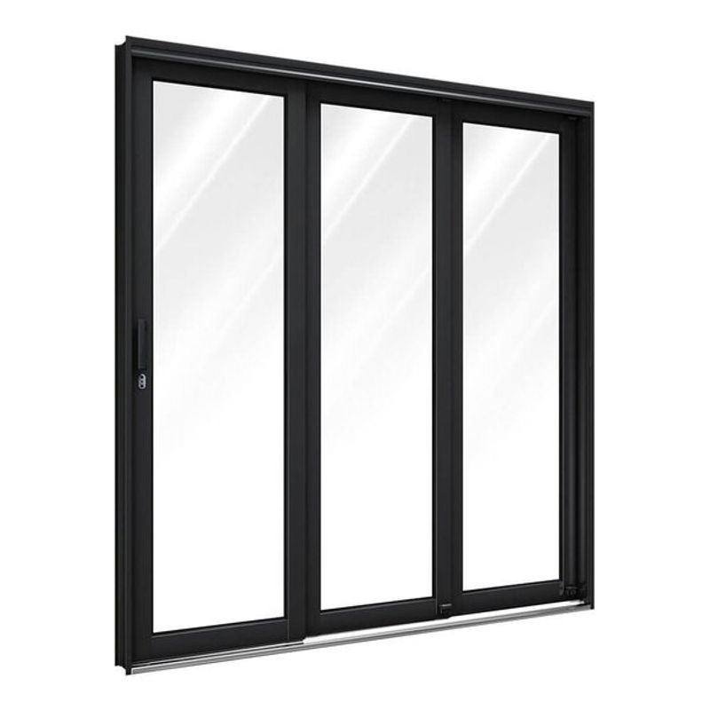 Porta de Correr Lateral P10402D 213X150X13 Preto ULLIAN