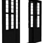 Porta de Correr Central 215X200X95 Preto ULLIAN