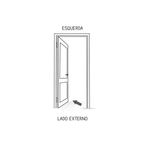 Porta Laminada P16251E 215X70X12 Esquerda Preto RIOBRAS