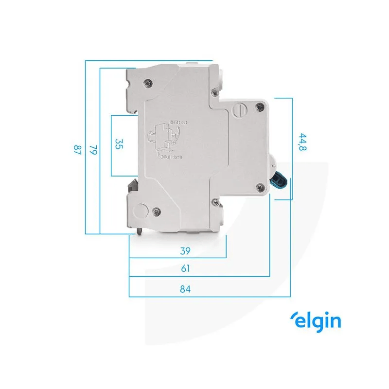 Disjuntor DIN BI C 20A ELGIN