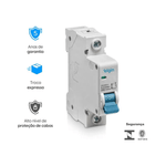 Disjuntor DIN UNI C 10A ELGIN